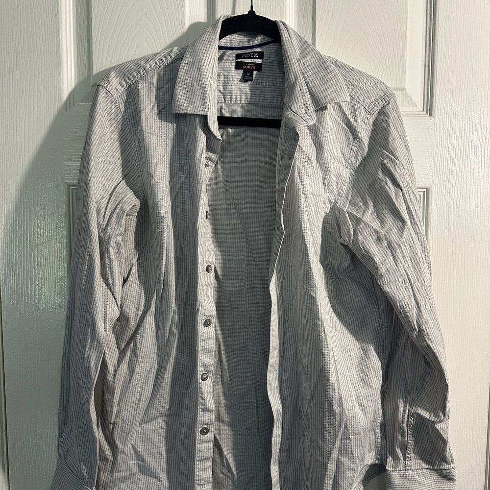 Apt. 9 Gray Slim Fit Shirt